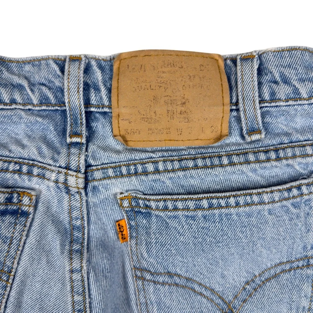 Vtg Levi's Orange Tab‎ 550 Jeans Men's 29.5x29.5 Light Wash Texas USA Made 1996